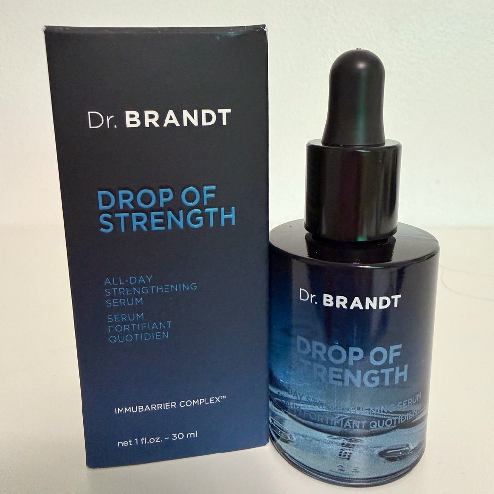 Dr. Brandt Drop of Strength All-Day Strengthening Serum - 1 Oz - Full Size - NIB